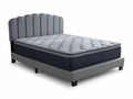 Innogen Bed Frame Grey & Euro Top Mattress B34 - Double