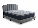 Innogen Bed Frame Grey & Euro Top Mattress B34 - Double