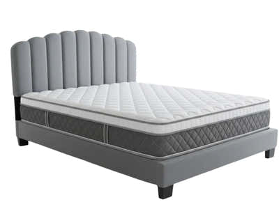 Innogen Bed Frame Grey & MEM23 Mattress - Double