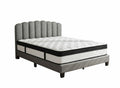Innogen Bed Frame Grey & Euro Top Mattress G31 - Queen