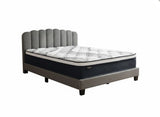 Innogen Bed Frame Grey & Euro Top Mattress J32 - Queen