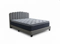 Innogen Bed Frame Grey & Euro Top Mattress B34 - Queen