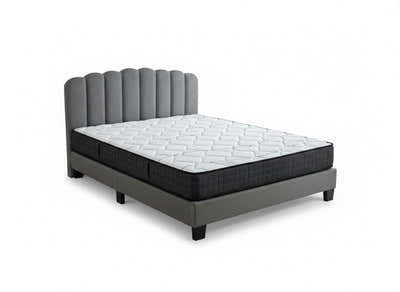 Innogen Bed Frame Grey & Xclusive Pocket Spring Mattress X20 - Queen