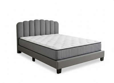 Innogen Bed Frame Grey & FIRM23 Mattress - Queen