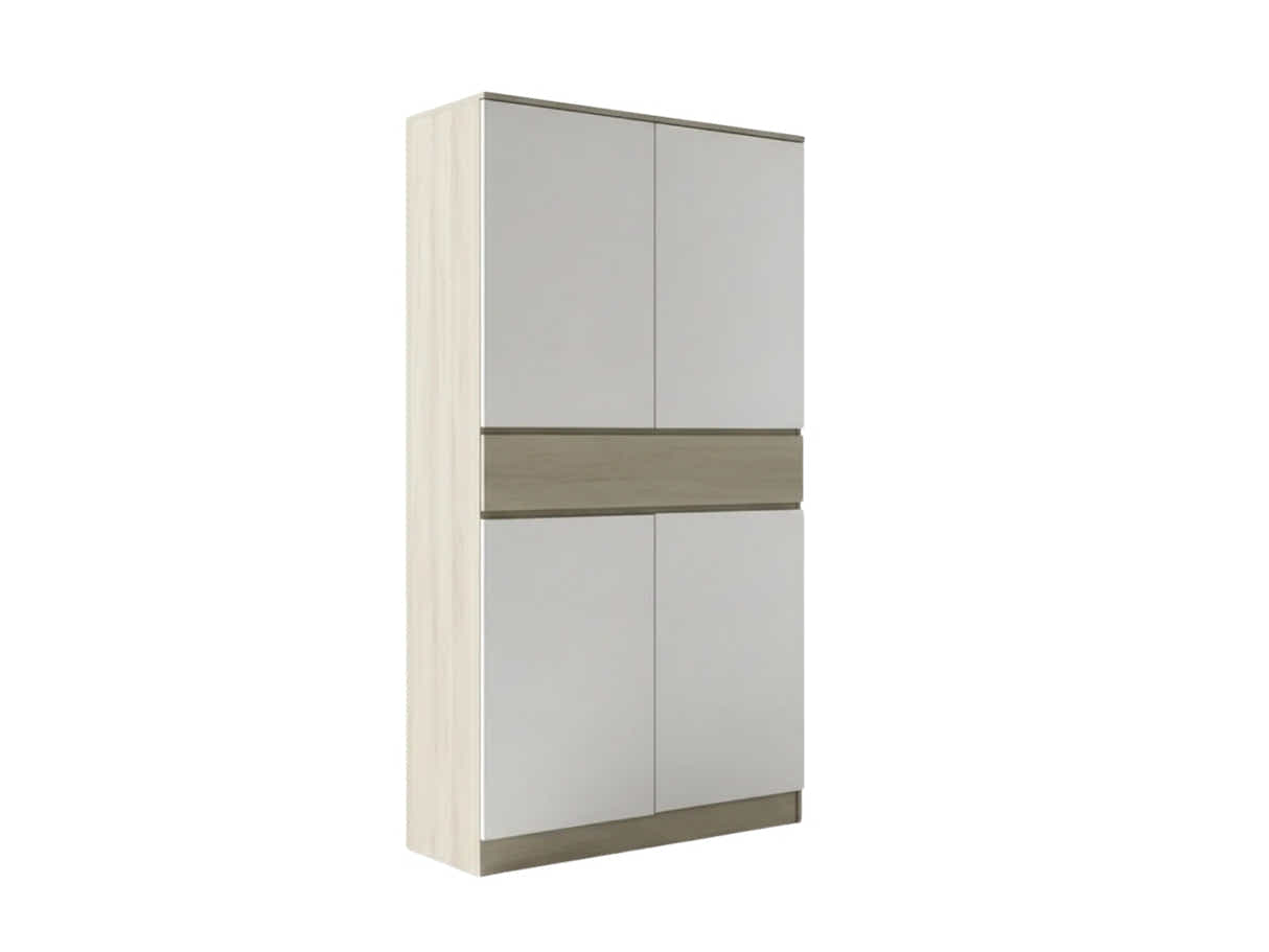 Teasel 4-Door Tall Shoe Cabinet with Drawer
