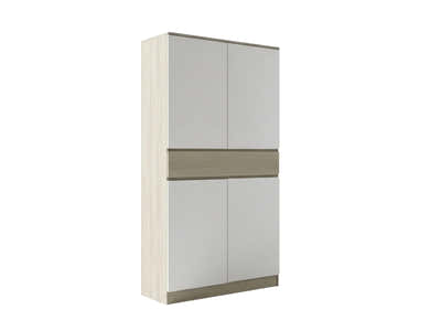 Teasel 4-Door Tall Shoe Cabinet with Drawer