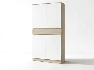 Teasel 4-Door Tall Shoe Cabinet with Drawer