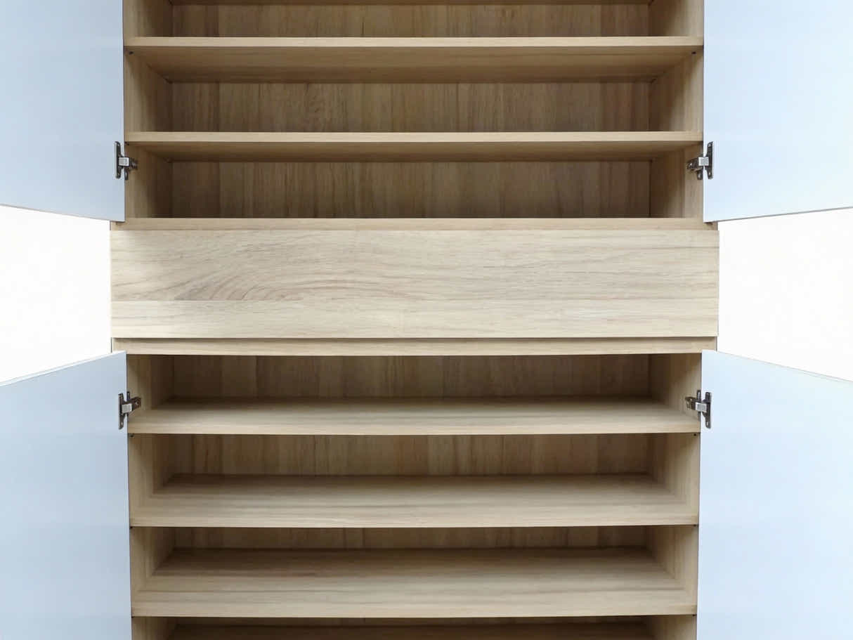 Teasel 4-Door Tall Shoe Cabinet with Drawer