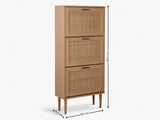 Naturlig 3-Layer Shoe Rack