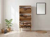 Naturlig 3-Layer Shoe Rack