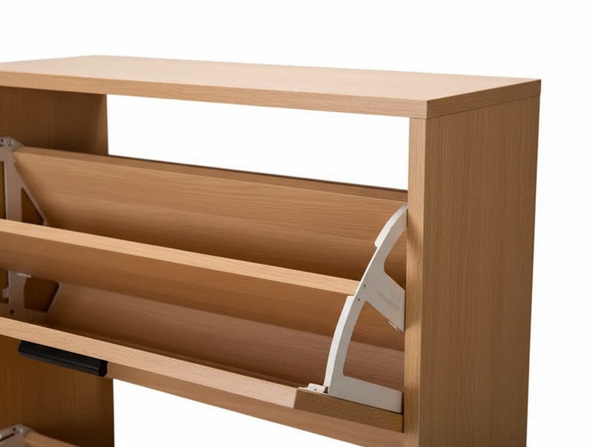 Naturlig 3-Layer Shoe Rack