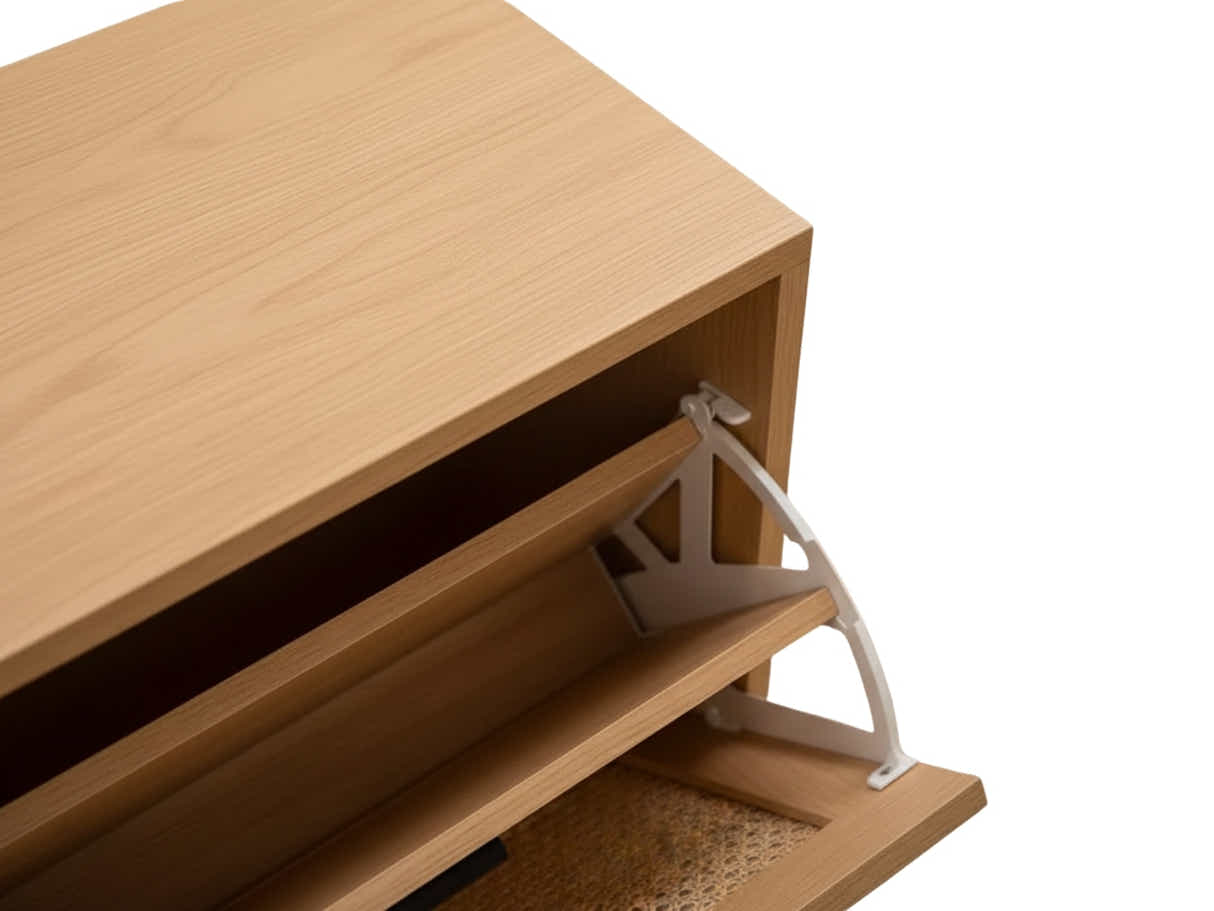 Naturlig 3-Layer Shoe Rack