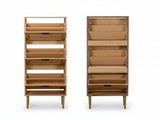 Naturlig 3-Layer Shoe Rack