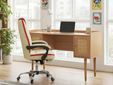 Naturlig Writing Desk & Siena Executive Office Chair PU Beige