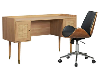 Naturlig Writing Desk & Bentwood Office Chair