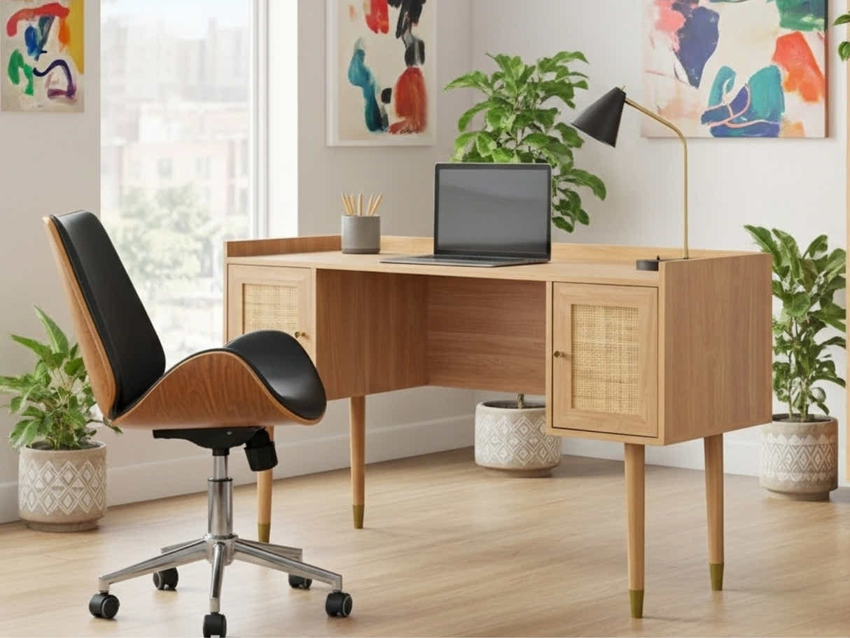 Naturlig Writing Desk & Bentwood Office Chair