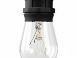 Fixed Socket Festoon Lights with Tungsten Bulbs - 12 m