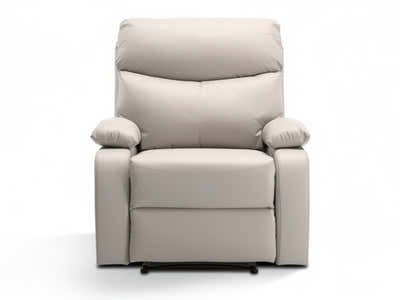 DS Giselle PU Leather Recliner Chair - Beige