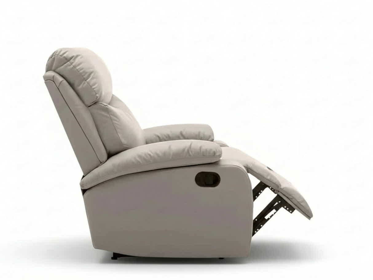 DS Giselle PU Leather Recliner Chair - Beige