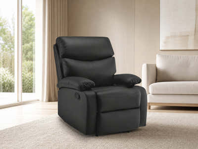 Giselle Recliner Chair PU - Black