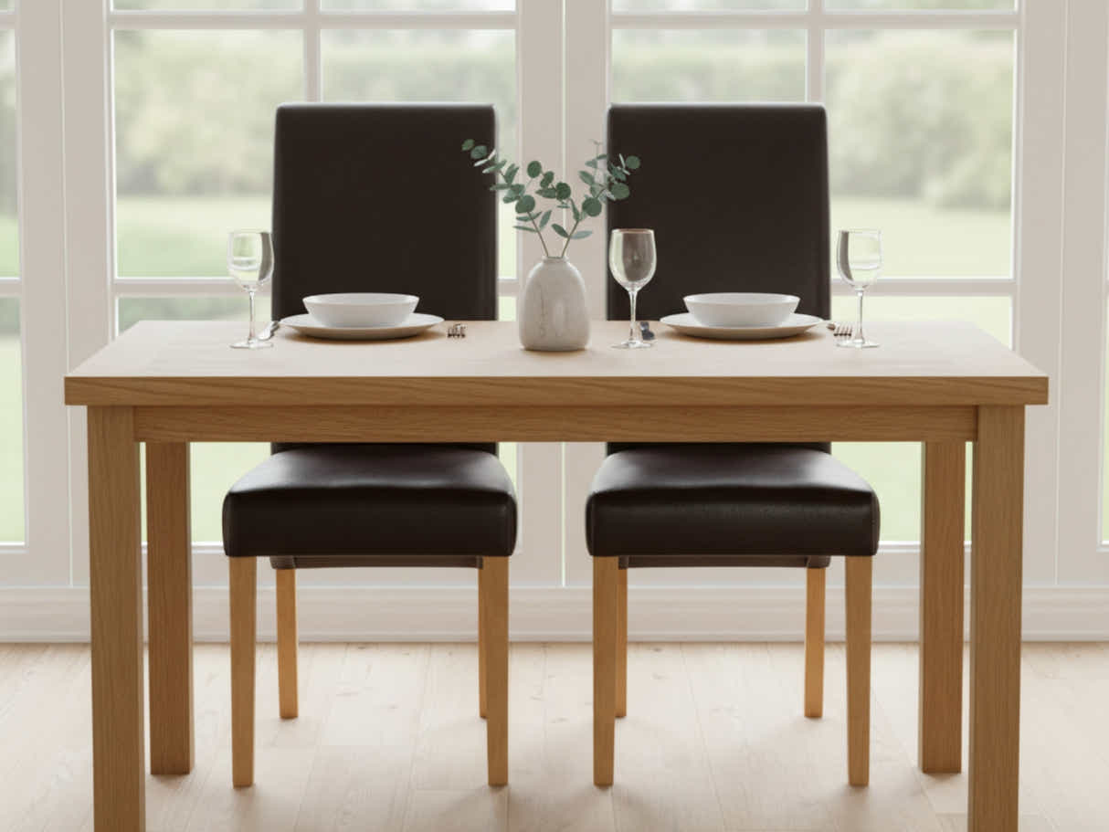Giesle PU Dining Chair Dark Brown - Set of 2