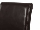 Giesle PU Dining Chair Dark Brown - Set of 2