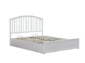 Harrogate Storage Bed Frame White - Double
