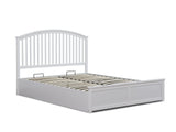 Harrogate Storage Bed Frame White - Queen