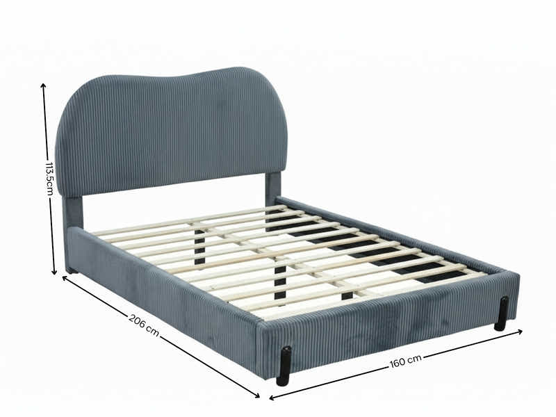 Arna Bed Frame Grey - Double