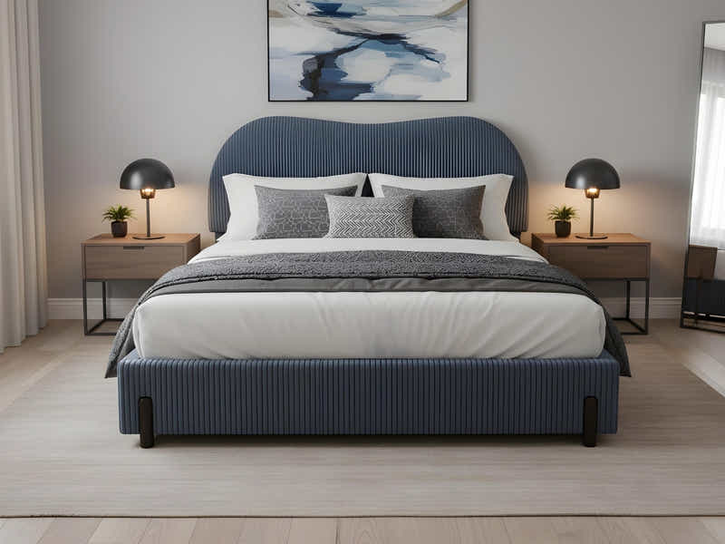 Arna Bed Frame Grey - Queen