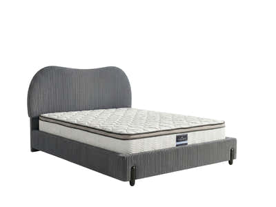Arna Bed Frame Grey & GEL30 Mattress - Queen