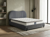 Arna Bed Frame Grey & GEL30 Mattress - Queen