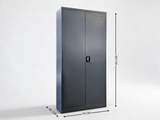 Lockable Steel Garage Storage Cabinet - 165 cm