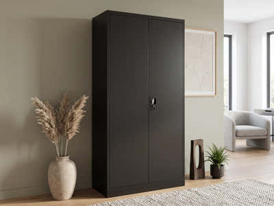 Lockable Steel Garage Storage Cabinet - 165 cm