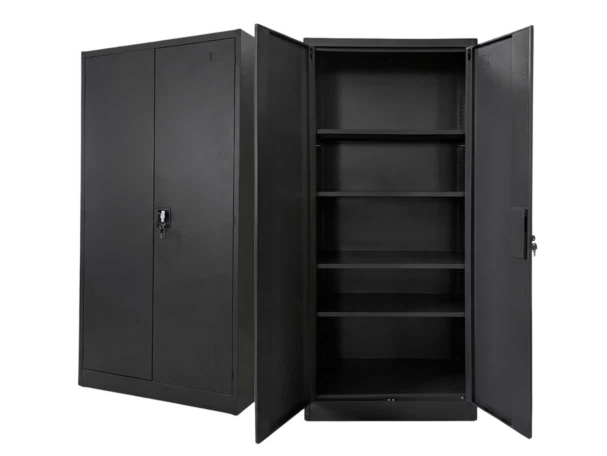 Lockable Steel Garage Storage Cabinet - 165 cm