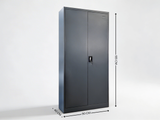 Lockable Steel Garage Storage Cabinet - 185 cm