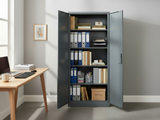 Lockable Steel Garage Storage Cabinet - 185 cm