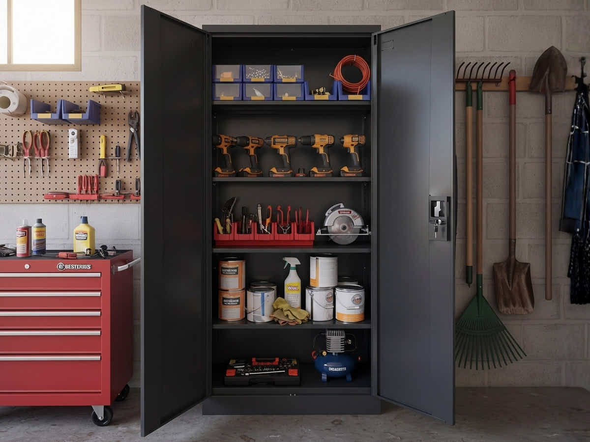 DS Lockable Steel Garage Cabinet - 185 cm
