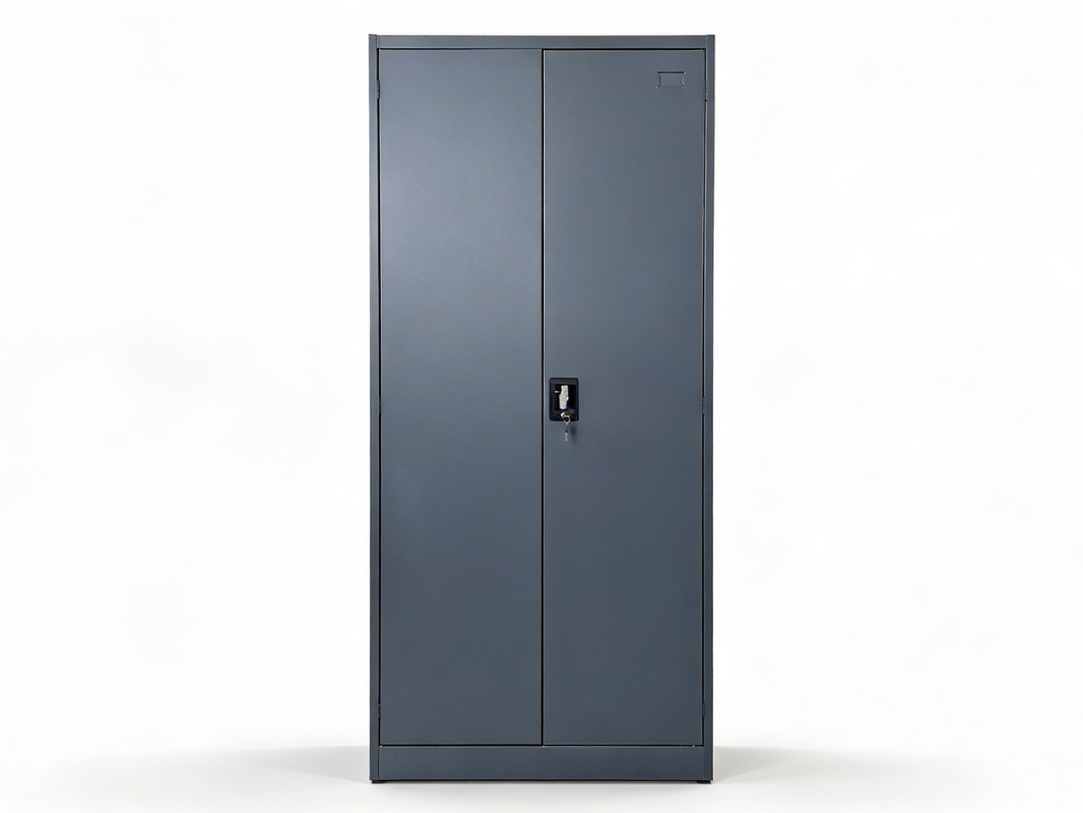 Lockable Steel Garage Storage Cabinet - 185 cm
