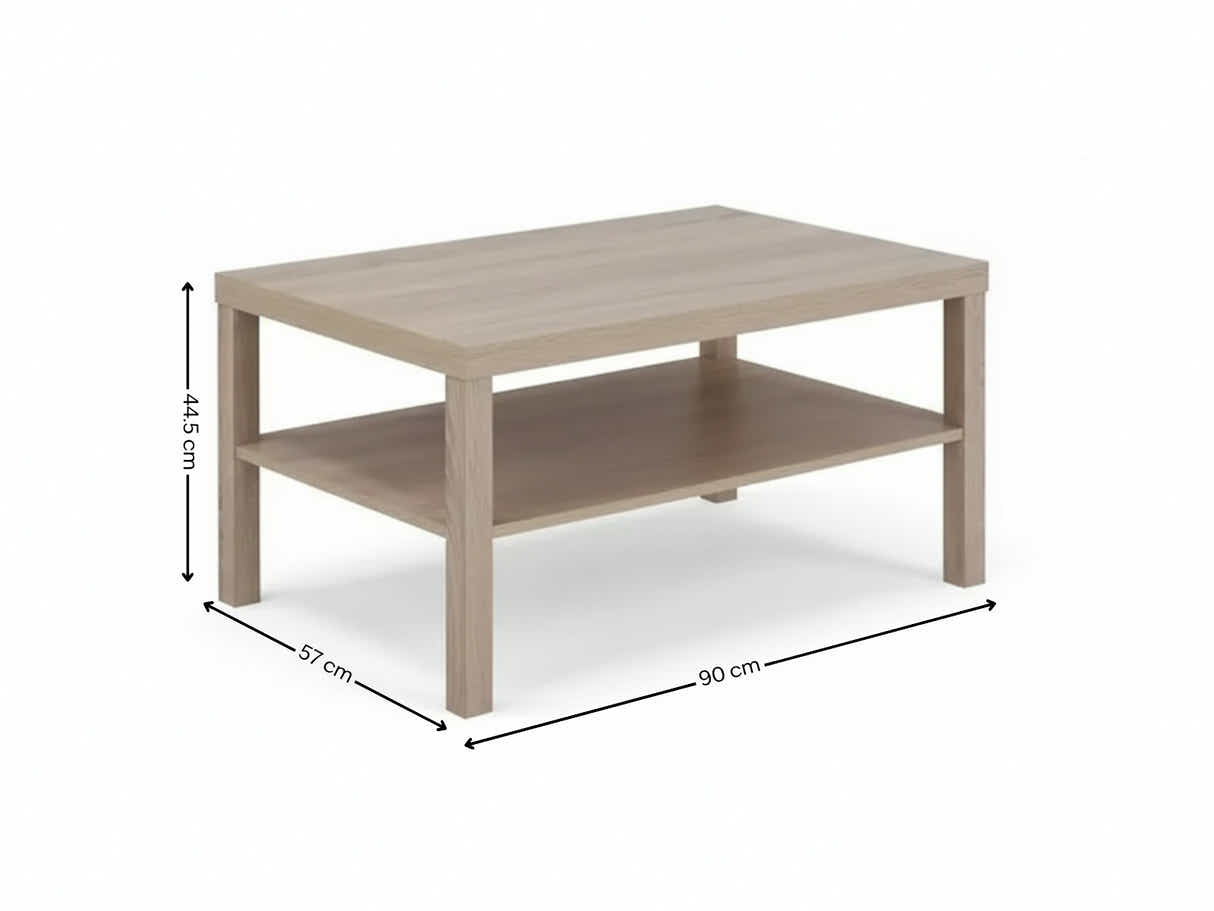 Chessel Coffee Table with Shelf