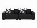Loretta PU Leather Sofa - Black