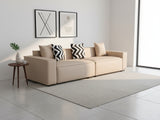 Loretta PU Leather Sofa - Beige