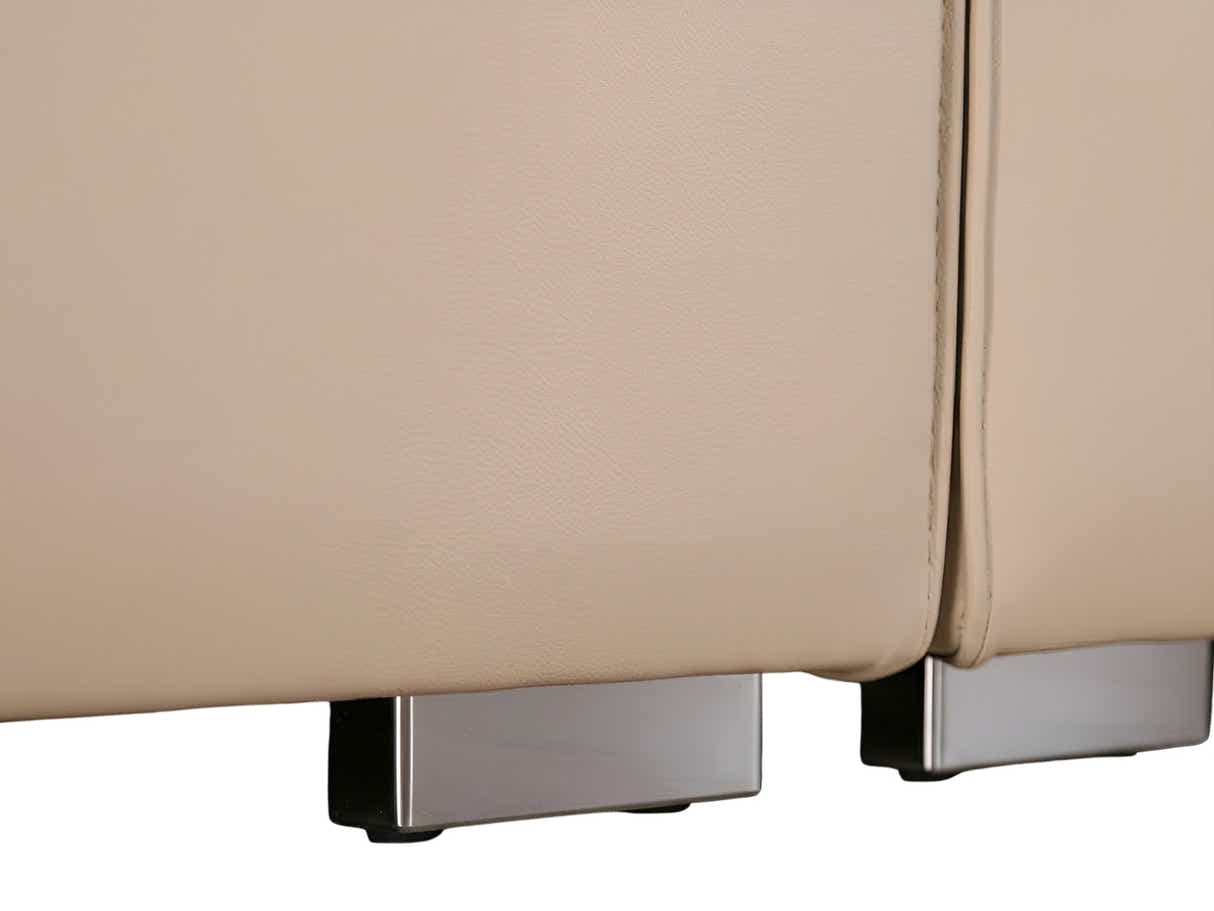 Loretta PU Leather Sofa - Beige