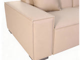 Loretta PU Leather Sofa - Beige