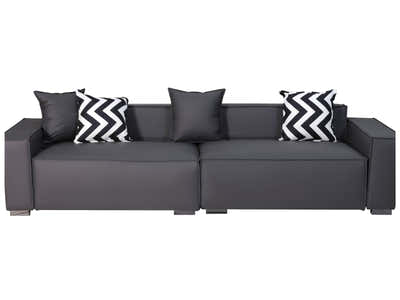 Loretta PU Leather Sofa - Grey