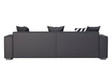 Loretta PU Leather Sofa - Grey