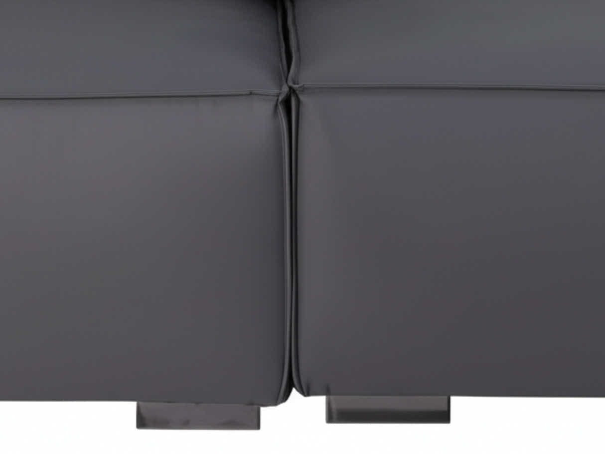 Loretta PU Leather Sofa - Grey