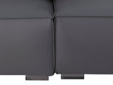 Loretta PU Leather Sofa - Grey