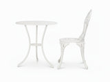 Ornato Cast Aluminum Bistro Set – White