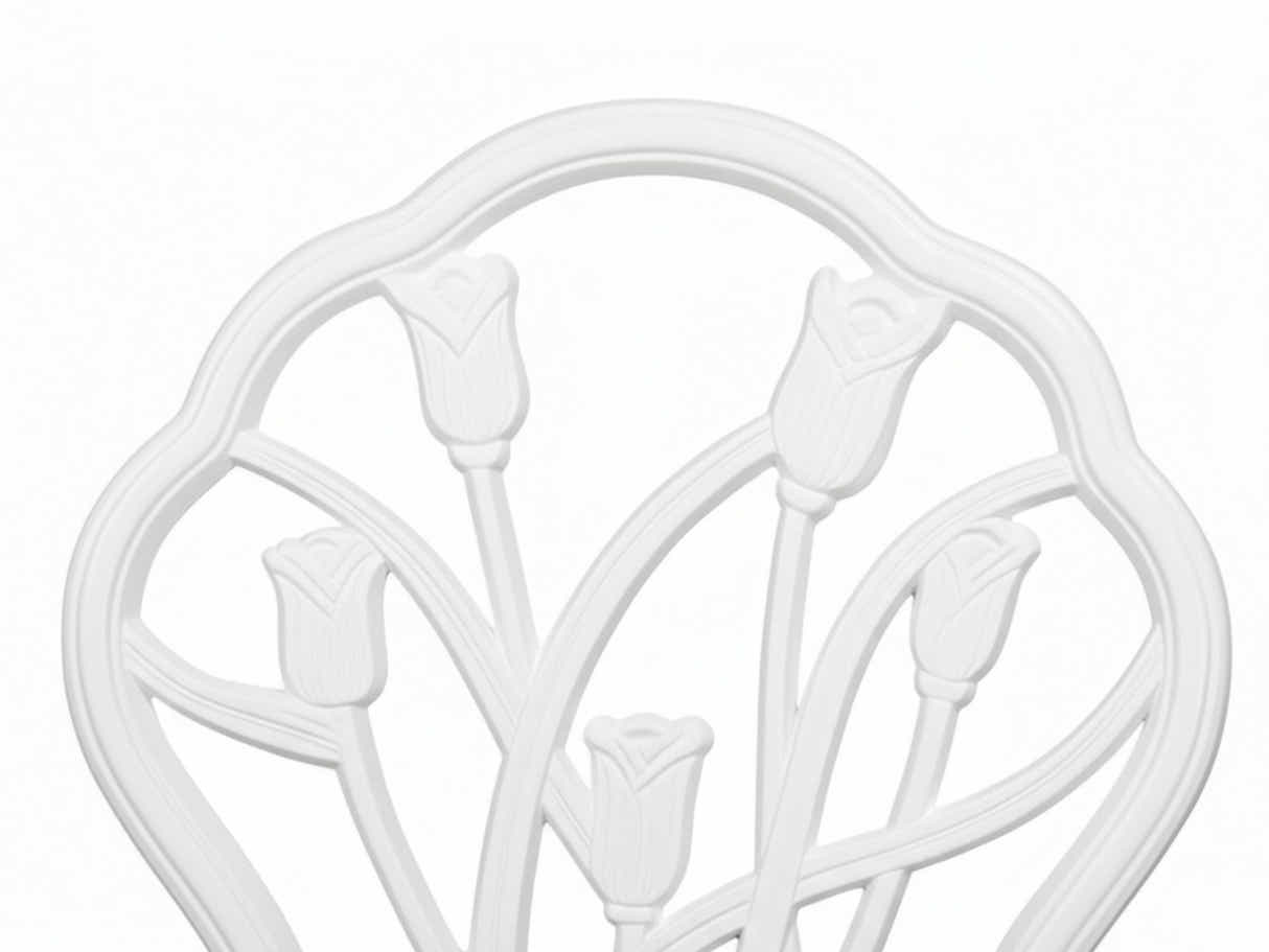 Ornato Cast Aluminum Bistro Set – White